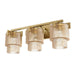 Hunter - 13156 - Three Light Bath Vanity - Ontario - Luxe Gold