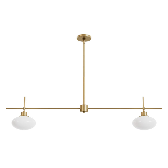 Hunter - 13192 - Two Light Linear Pendant - Getty - Luxe Gold