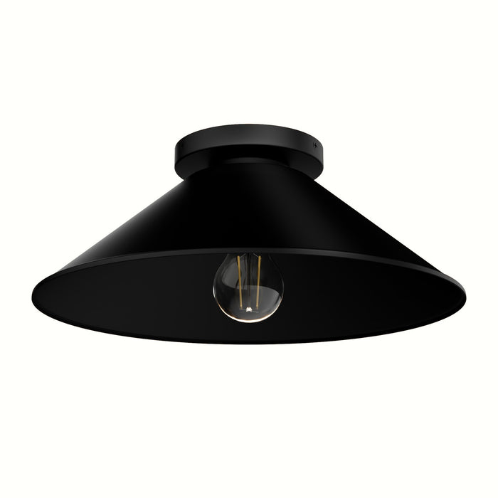 Hunter - 46022 - One Light Flush Mount - Skyflow - Matte Black