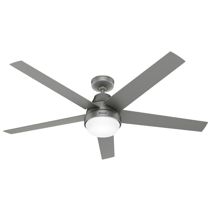 Hunter - 52834 - 60"Ceiling Fan - Aerodyne - Matte Silver