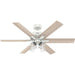 Hunter - 52904 - 52"Ceiling Fan - Fonthill - Fresh White