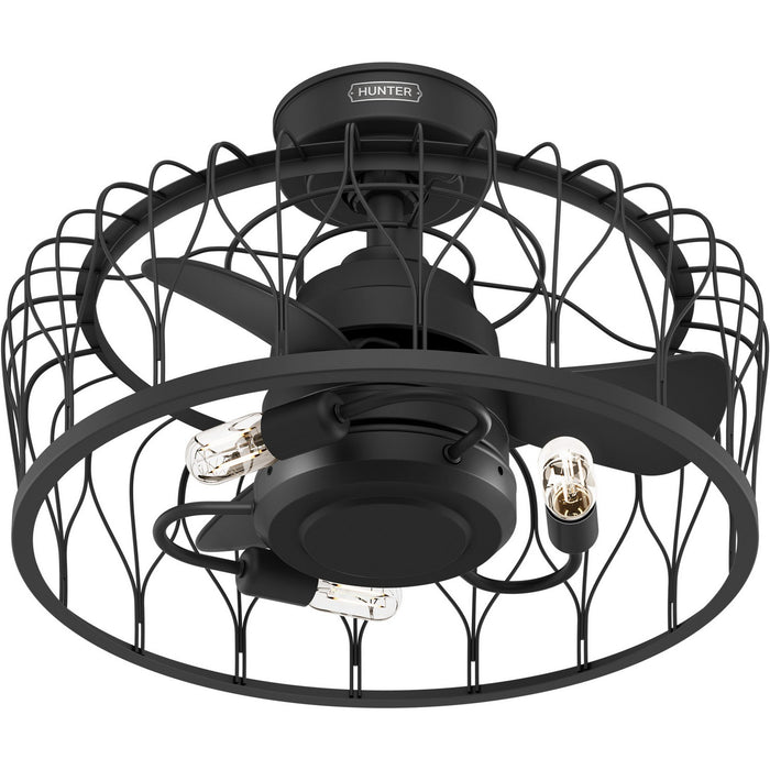 Hunter - 52969 - 20"Ceiling Fan - Rotonda - Matte Black