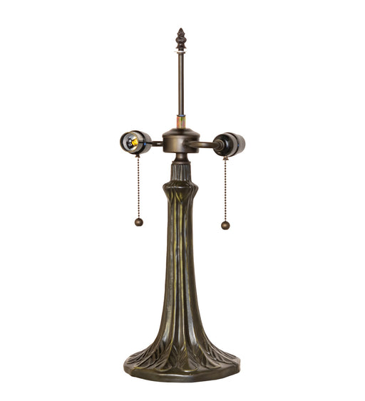 Meyda Tiffany - 119551 - Two Light Table Base - Leaf - Antique Brass