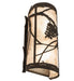 Meyda Tiffany - 258144 - Two Light Wall Sconce - Distressed Chestnut