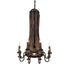 Meyda Tiffany - 270083 - Nine Light Chandelier - Barrel Stave - Costello Black/Charred Wood