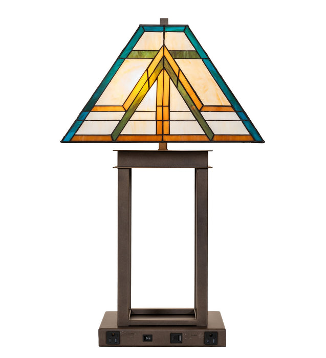 Meyda Tiffany - 271183 - Two Light Table Lamp - Moab - Tyler Bronze