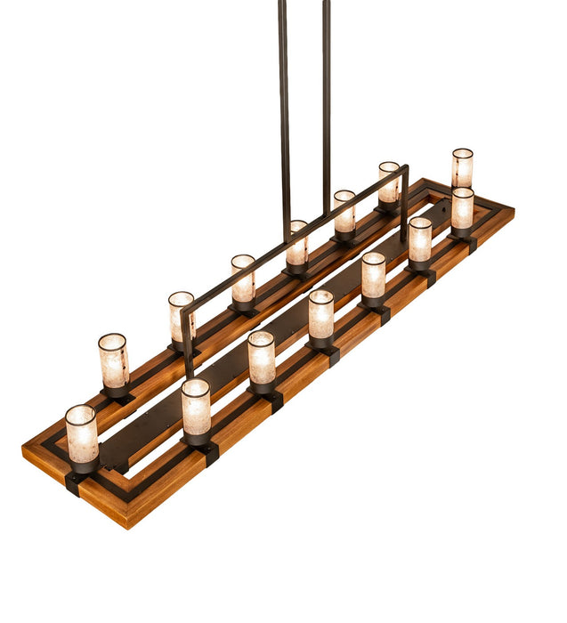 Meyda Tiffany - 273230 - 14 Light Chandelier - Grand Terrace - Oil Rubbed Bronze/English Chestnut