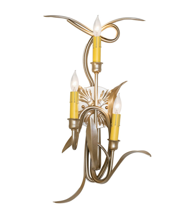Meyda Tiffany - 273539 - Three Light Wall Sconce - Roselle - Champagne Metallic