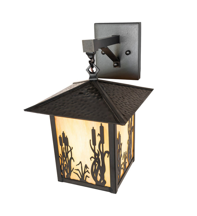 Meyda Tiffany - 273847 - One Light Wall Sconce - Reeds & Cattails - Black Patina