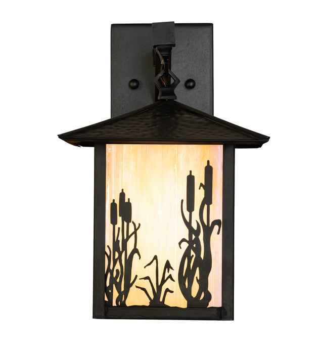 Meyda Tiffany - 273847 - One Light Wall Sconce - Reeds & Cattails - Black Patina