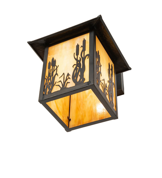 Meyda Tiffany - 273847 - One Light Wall Sconce - Reeds & Cattails - Black Patina