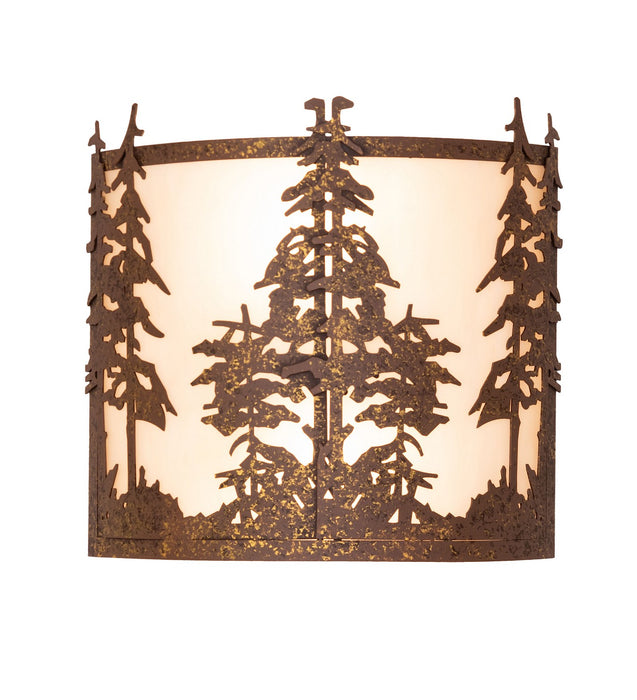 Meyda Tiffany - 274298 - Two Light Wall Sconce - Tall Pines - Pompeii Gold