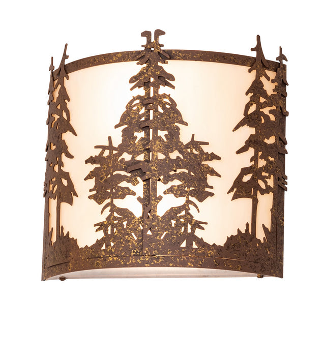 Meyda Tiffany - 274298 - Two Light Wall Sconce - Tall Pines - Pompeii Gold