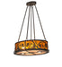 Meyda Tiffany - 275042 - Eight Light Pendant - Pinecone - Oil Rubbed Bronze