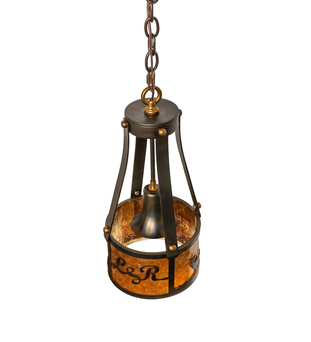 Meyda Tiffany - 277017 - One Light Mini Pendant - Personalized - Dark Burnished Antique Copper