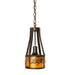 Meyda Tiffany - 277017 - One Light Mini Pendant - Personalized - Dark Burnished Antique Copper