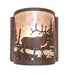 Meyda Tiffany - 277543 - One Light Wall Sconce - Elk At Lake - Driftwood Brown