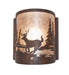 Meyda Tiffany - 277544 - One Light Wall Sconce - Deer At Lake - Driftwood Brown