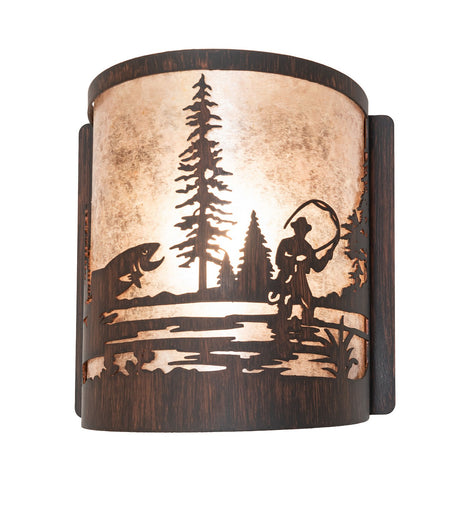 Fly Fishing One Light Wall Sconce