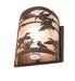 Meyda Tiffany - 277548 - One Light Wall Sconce - Ducks In Flight - Driftwood Brown