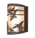 Meyda Tiffany - 277548 - One Light Wall Sconce - Ducks In Flight - Driftwood Brown