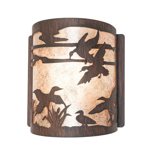 Ducks In Flight One Light Wall Sconce