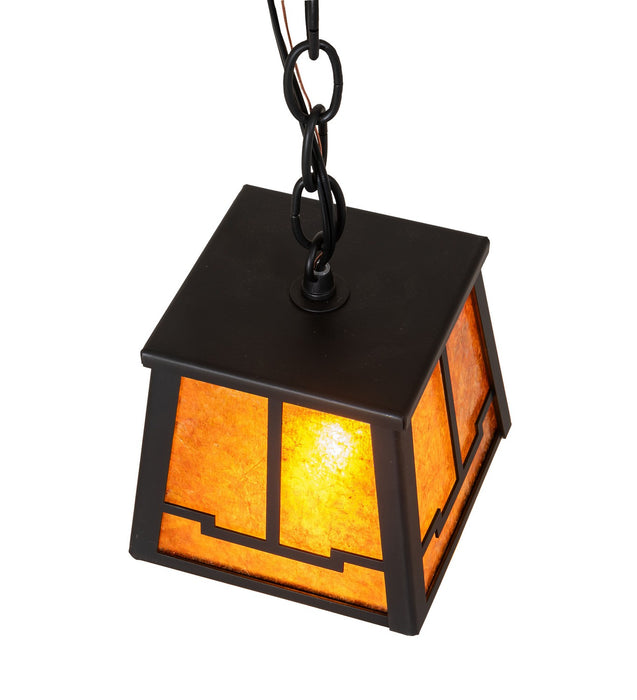 Meyda Tiffany - 279482 - One Light Mini Pendant - Valley View - Flat Black