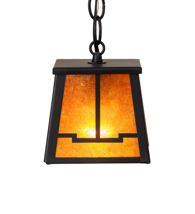 Meyda Tiffany - 279482 - One Light Mini Pendant - Valley View - Flat Black