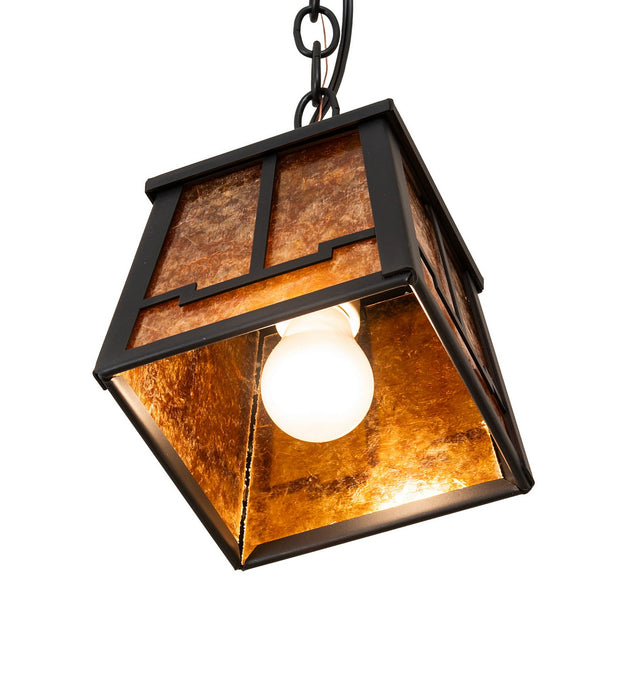 Meyda Tiffany - 279482 - One Light Mini Pendant - Valley View - Flat Black