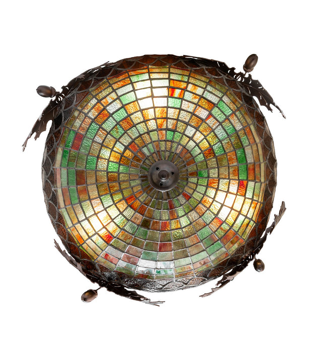 Meyda Tiffany - 275335 - Three Light Pendant - Greenbriar Oak