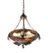 Meyda Tiffany - 275335 - Three Light Pendant - Greenbriar Oak