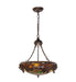 Meyda Tiffany - 275335 - Three Light Pendant - Greenbriar Oak