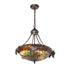 Meyda Tiffany - 275335 - Three Light Pendant - Greenbriar Oak