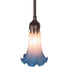 Meyda Tiffany - 278286 - One Light Mini Pendant - Pink/Blue Tiffany Pond Lily