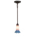 Meyda Tiffany - 278286 - One Light Mini Pendant - Pink/Blue Tiffany Pond Lily