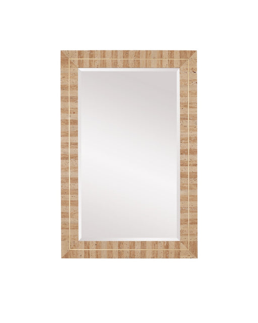 Currey and Company - 1000-0158 - Mirror - Dezi - Natural / Brass