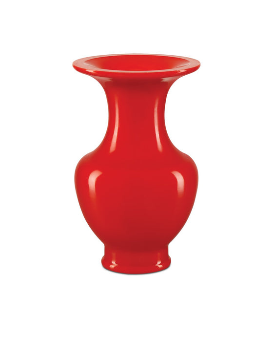 Currey and Company - 1200-0914 - Vase - Peking - Coral Orange