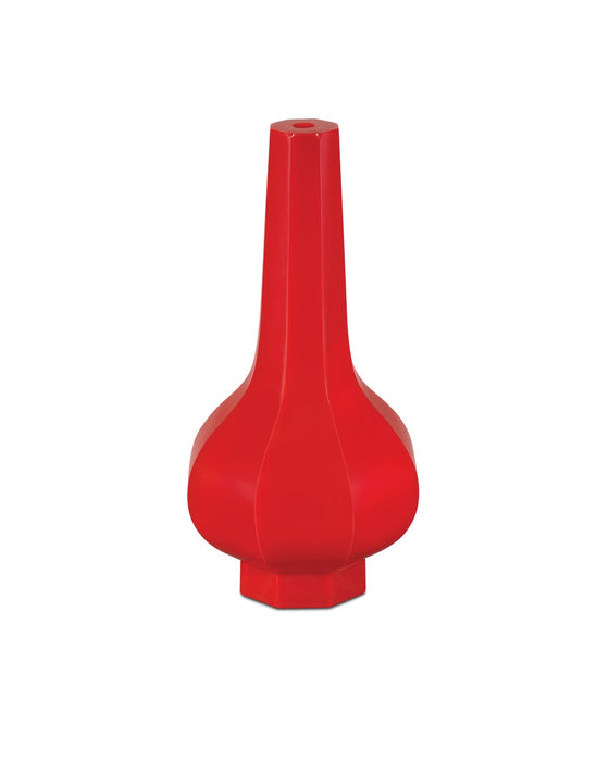 Currey and Company - 1200-0915 - Vase - Peking - Coral Orange