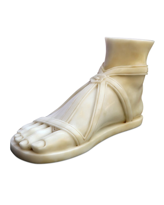 Currey and Company - 1200-0931 - Greek Foot Relic - Antique White