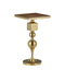 Currey and Company - 4000-0213 - Accent Table - Maeve - Brushed Brass / Walnut