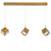 W.A.C. Lighting - PD-29303L-AB - LED Chandelier - Ice Cube - Aged Brass