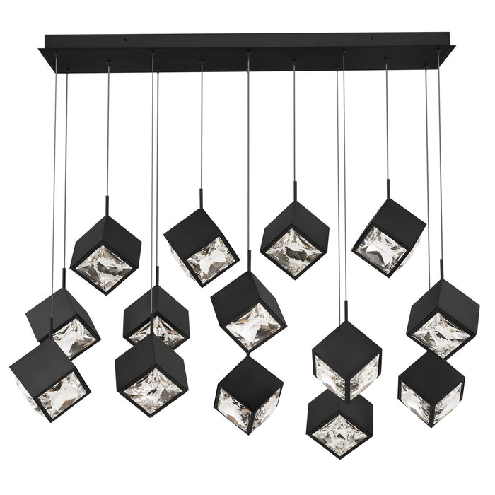 W.A.C. Lighting - PD-29314L-BK - LED Chandelier - Ice Cube - Black