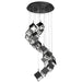 W.A.C. Lighting - PD-29321R-BK - LED Chandelier - Ice Cube - Black