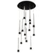 W.A.C. Lighting - PD-59415R-BK - LED Chandelier - Quill - Black