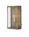 Currey and Company - 5500-0052 - One Light Outdoor Wall Sconce - Royster - Antique Brass / Clear
