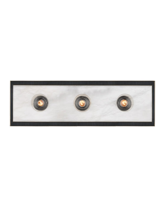 Currey and Company - 5800-0053 - Three Light Wall Sconce - Berdine - Natural / Oil Rubbed Bronze