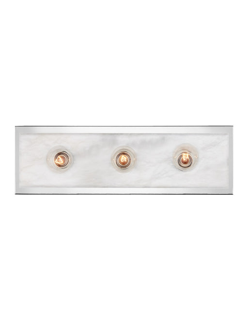 Currey and Company - 5800-0054 - Three Light Bath Wall Sconce - Berdine - Natural / Polished Nickel