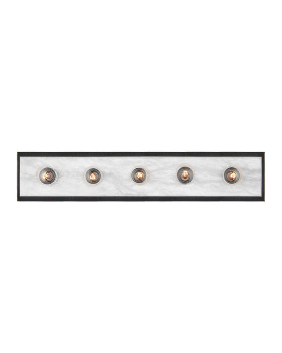 Currey and Company - 5800-0056 - Five Light Wall Sconce - Berdine - Natural / Oil Rubbed Bronze