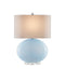 Currey and Company - 6000-0977 - One Light Table Lamp - Laconia - Light Blue / Clear / Polished Nickel
