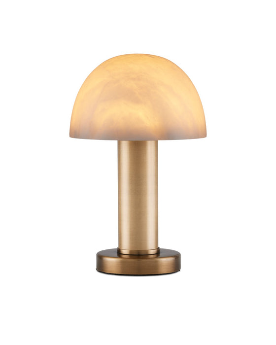 Currey and Company - 6000-0989 - One Light Table Lamp - La Gravite - Natural / Brass